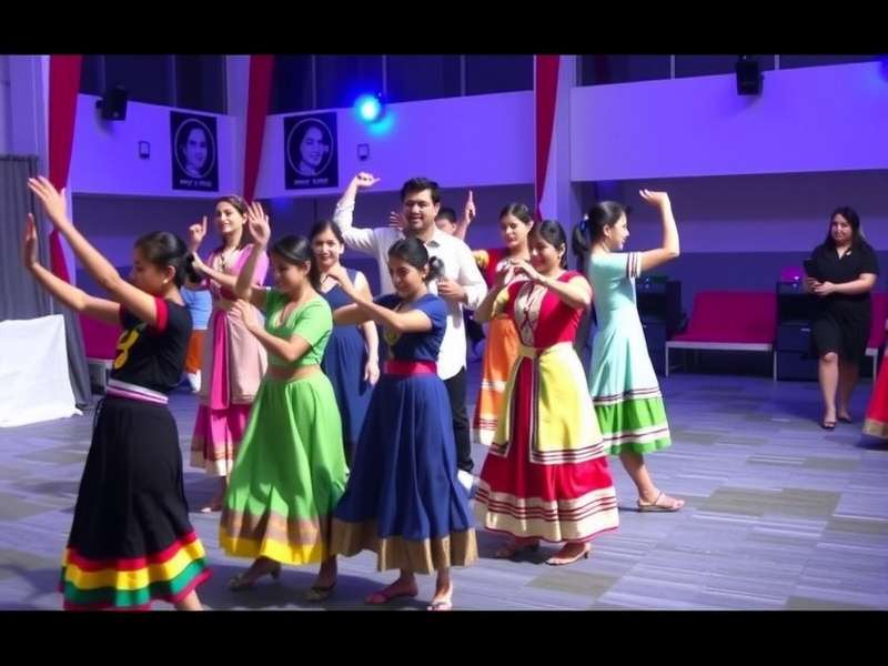 Bhangra Beat Dash Community Engagement Bhangra Beat Dash community event with players dancing together